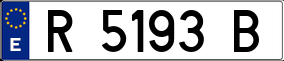 Trailer License Plate